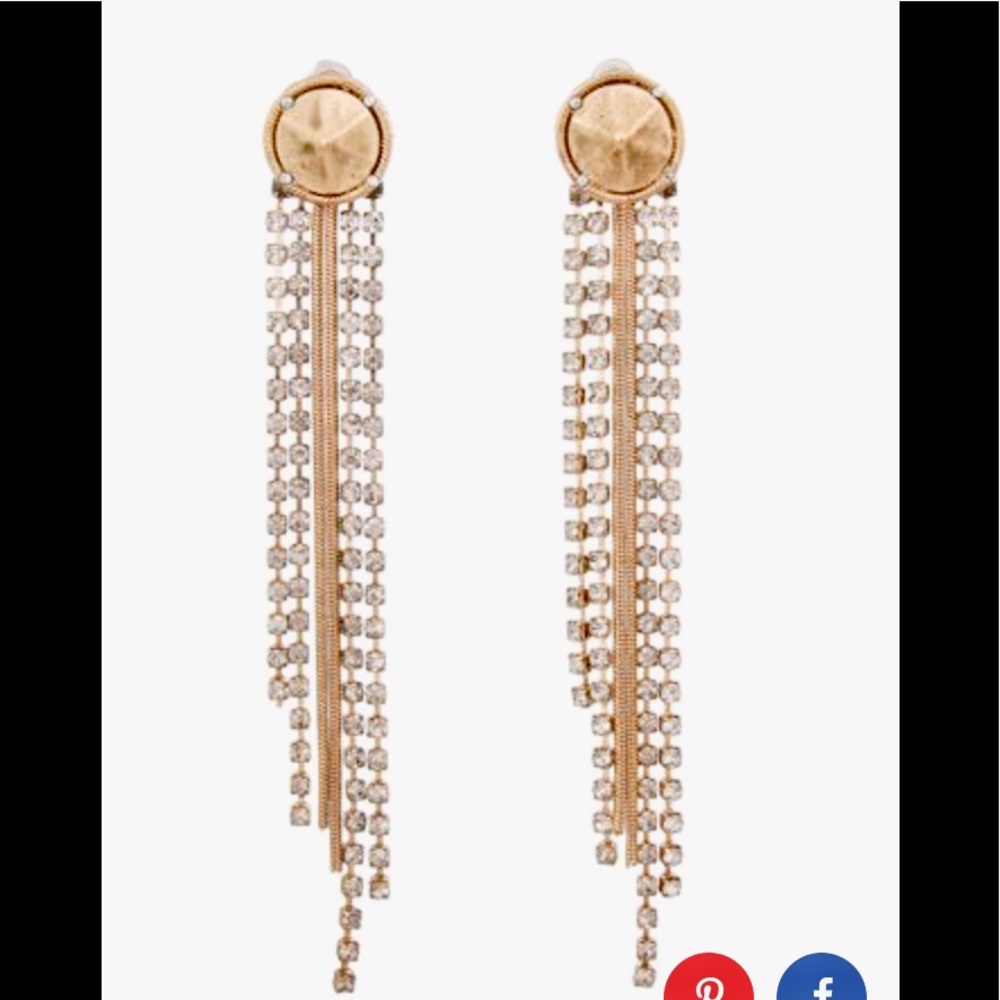 Erickson Beamon Goldtone Earrings - image 1